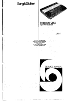 Bang & Olufsen - Beogram_CD_X-Service-Manual 